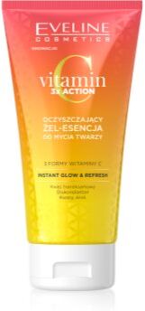 Eveline Cosmetics Vitamin C 3x Action gel de limpeza com AHA 150 ml. Vitamin C 3x Action