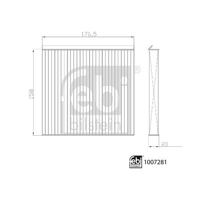 FEBI BILSTEIN Filter, Innenraumluft 1007281 für CHERY