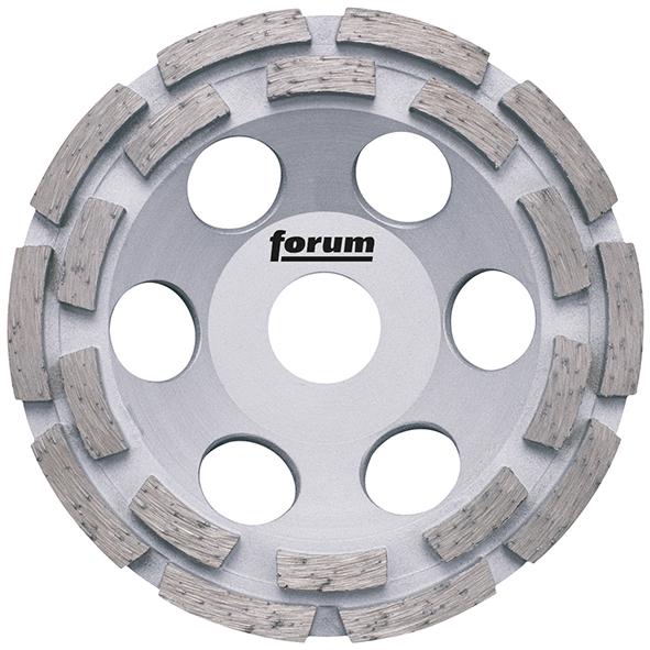 FORUM Diamant-Schleiftopf 125mm dop. belegt