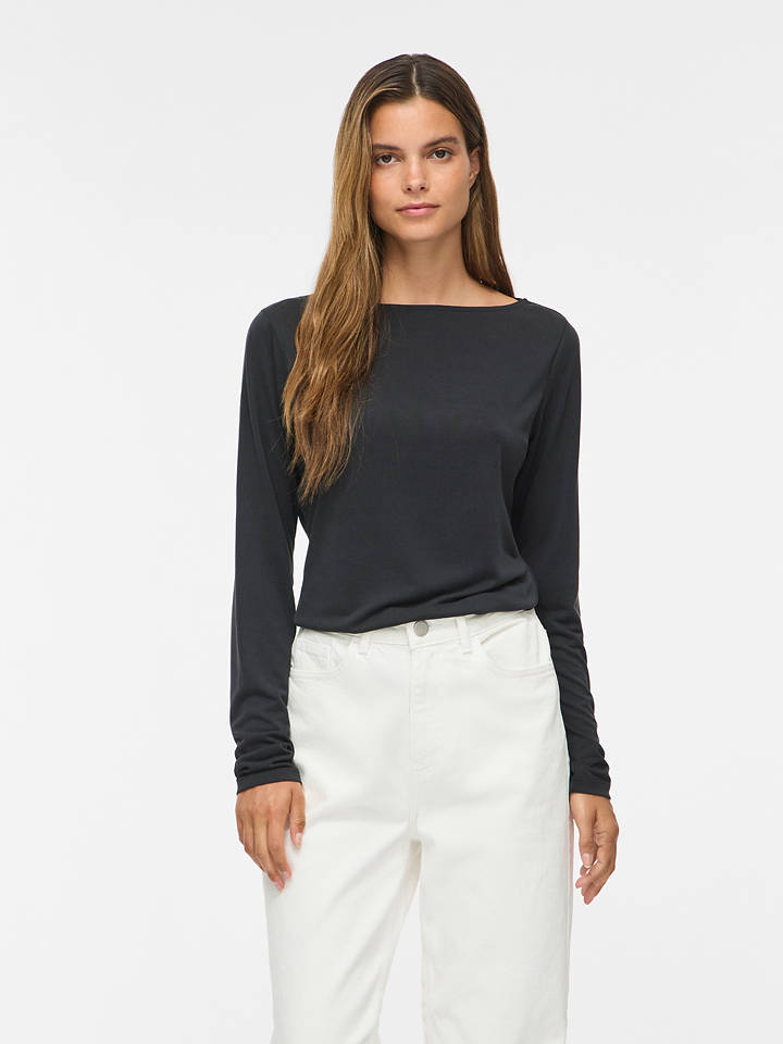 Vila Longsleeve in Schwarz - S