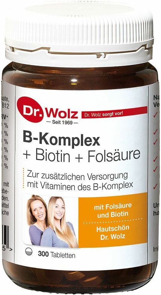 Dr. Wolz B Komplex + Biotin Folsäure 2x300 St Tabletten