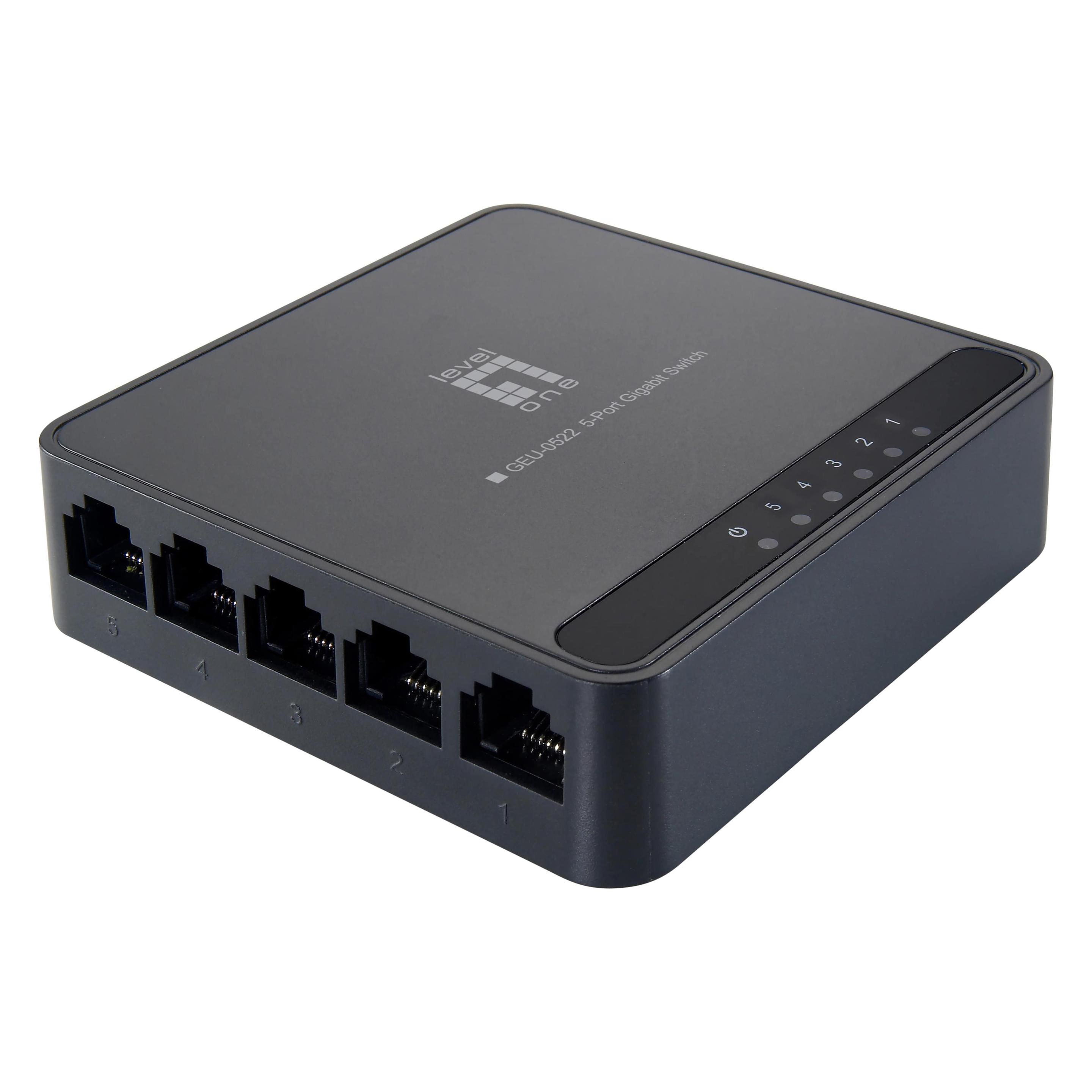 LevelOne GEU-0522: 5-Port-Gigabit-Switch (5 Ports) (53015903)