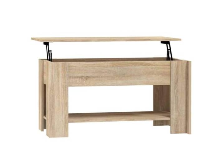 HKLGBVCR Couchtisch, klappbar, Dub Sonoma, 101 x 49 x 52 cm, Verbundholz