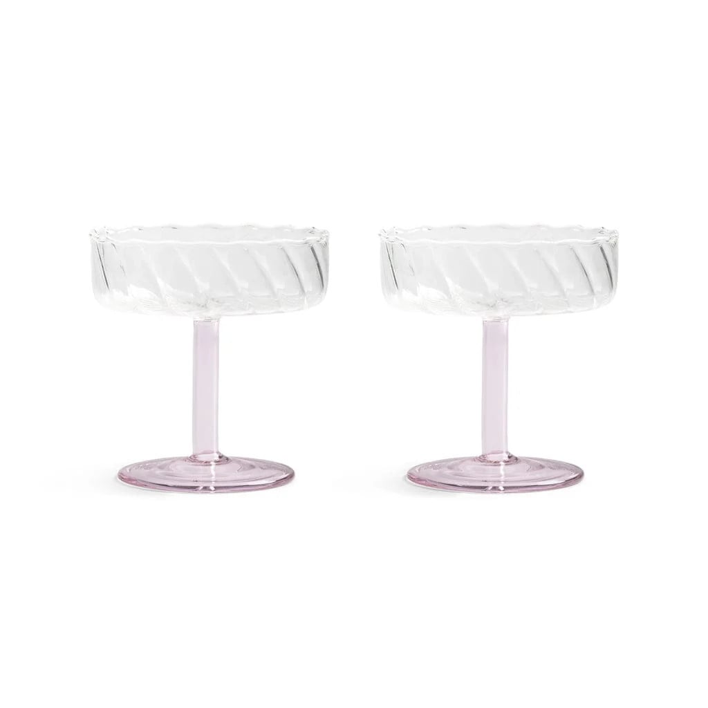 &Klevering Coupe Twirl roze set van 2