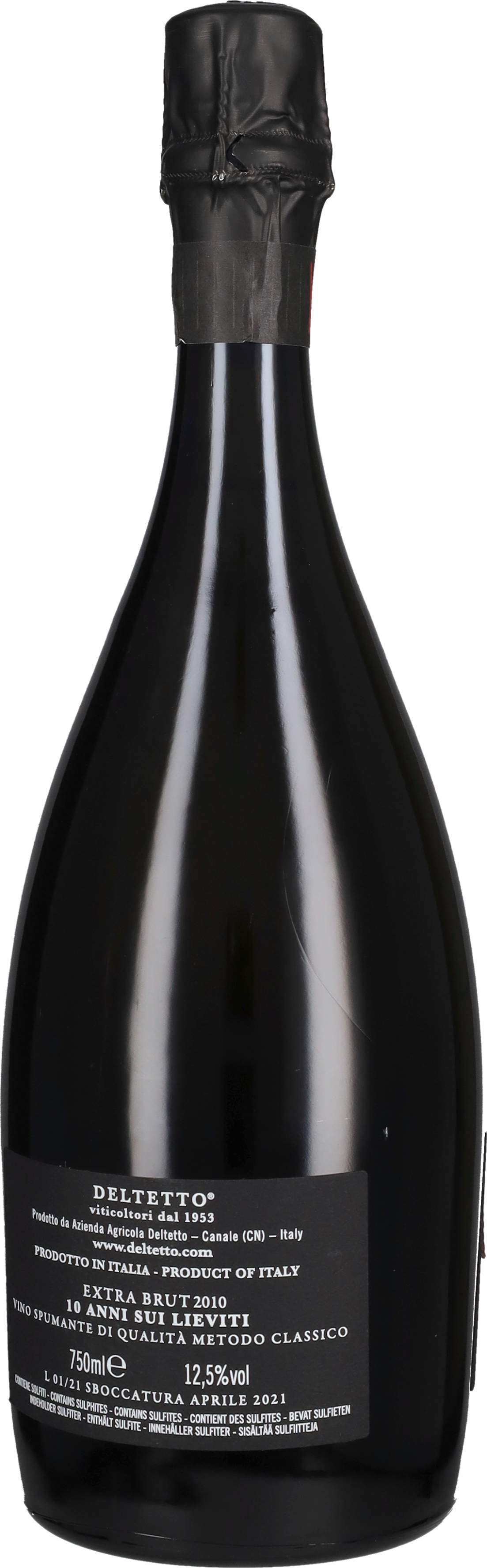 Spumante Metodo Classico Extra Brut 'DT10' Deltetto 2010