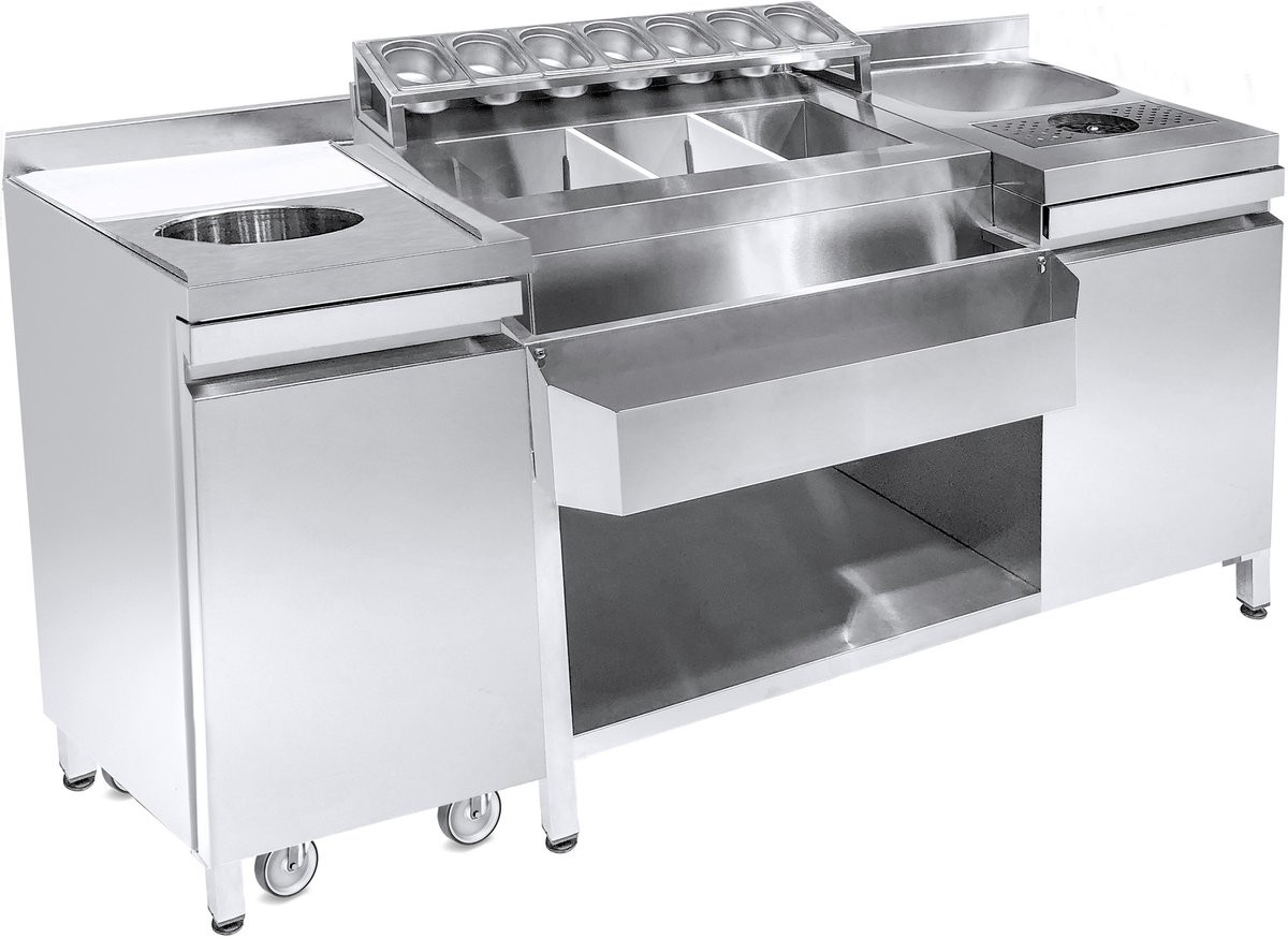Combisteel Cocktail Bar Station 1790 - 7083.0040 voor professioneel gebruik
