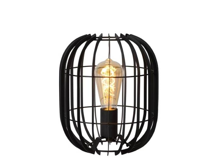 LUCIDE REDA - Tischlampe - Ø 22 cm - 1xE27 - Schwarz