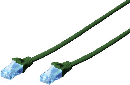 Digitus DK-1512-005/G RJ45 Patchkabel CAT 5e U/UTP 0.50m Grün verdrillte Paare