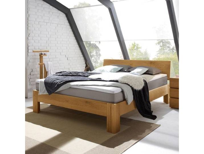 Boxspringbett Kingston Eiche Massivholz 140x200cm TTF-Box Härtegrad: H3 klassischer Stil