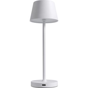 Rolf-Kern Tischlampe Club Nano, weiß, LED, warmweiß, für außen (IP54), mit Touchdimmer, mit Akku