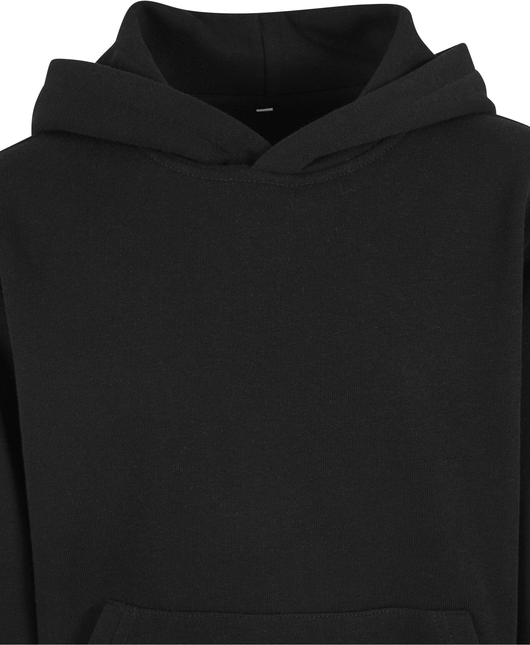 Kapuzenpullover URBAN CLASSICS "Urban Classics Girls Light Terry Oversized Hoodie", Mädchen, Gr. 122/128, schwarz, 100% Baumwolle, unifarben, oversize, ohne Ausschnitt, Pullover Kapuzenpullover