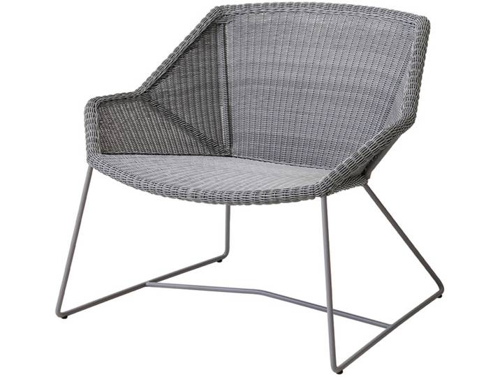 Lounge Chair Breeze Cane-line grau, Designer Christina Strand, Niels Hvass, 87x73x72 cm