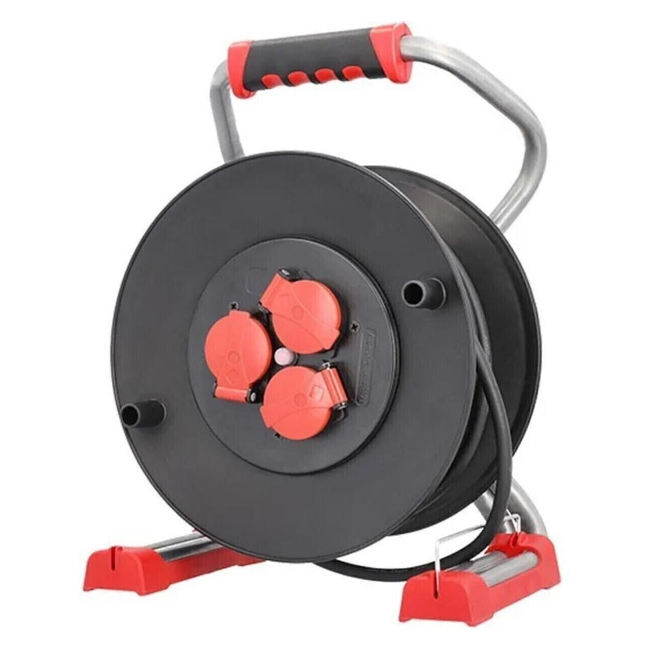 Bachmann 399.190 Profi-Kabeltrommel 3xCEE7/3 (25 m, 1.50 mm²) (399.190)