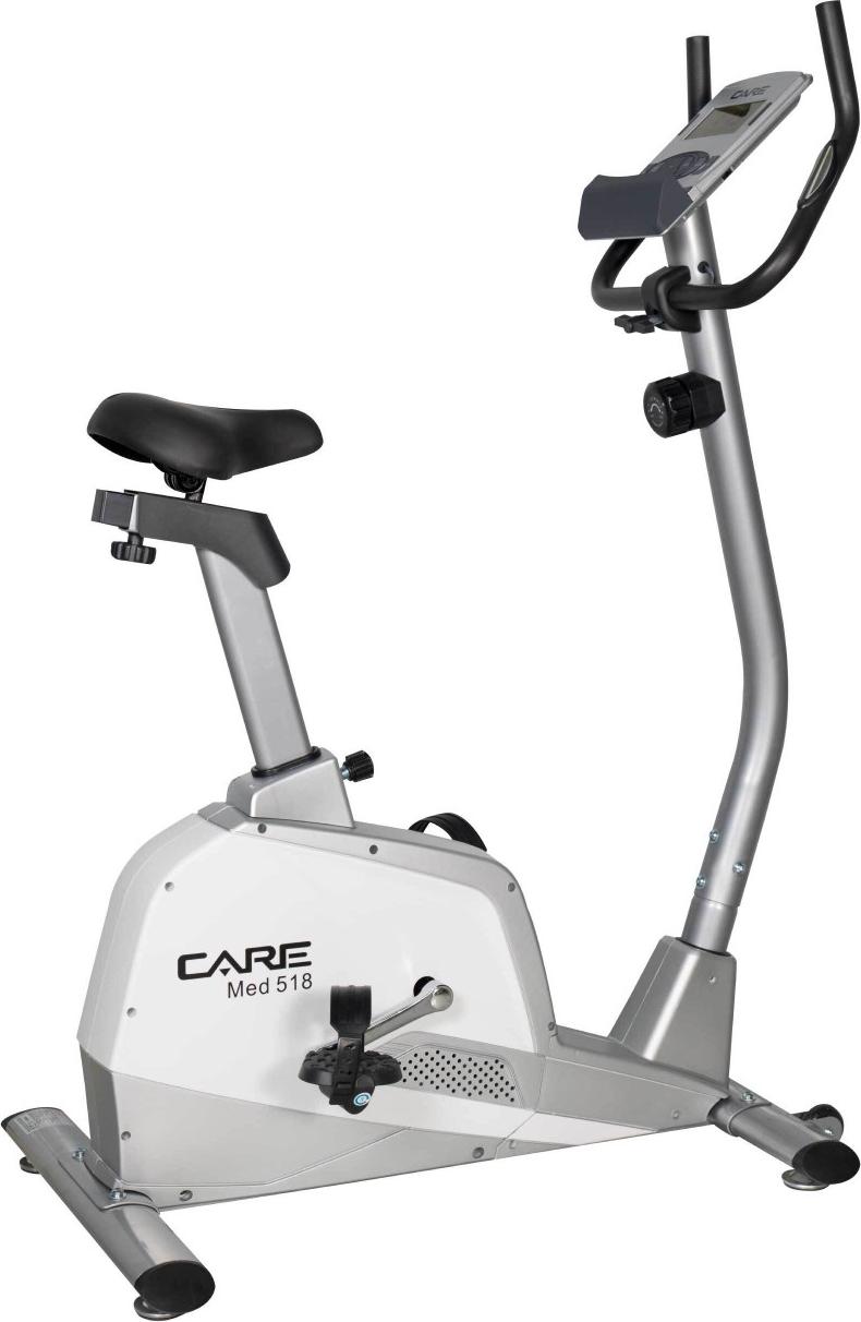 CARE MED-518-2 - Manuelles Heimtrainer-Fahrrad - 9 kg Schwungmasse - 8 Widerstandsstufen - Niedriger Einstieg - Heimgebrauch