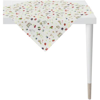 Mitteldecke APELT "6724", grün, B:88cm L:88cm, Baumwolle, Polyester, Tischdecken, Mitteldecke