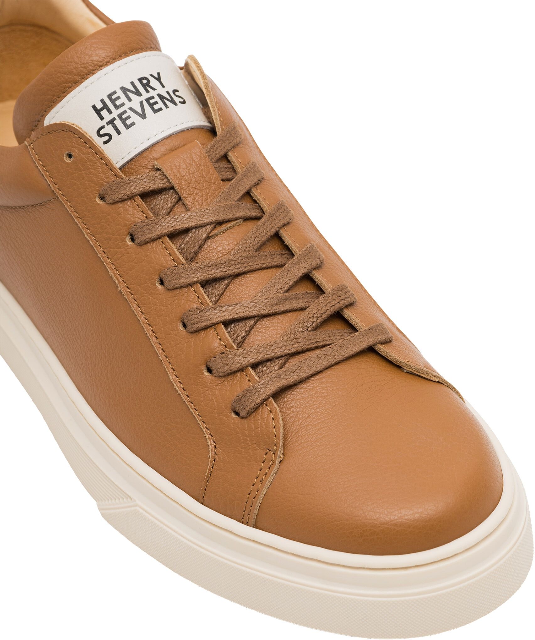Sneaker HENRY STEVENS "Travis S1", Herren, Gr. 40, Leder, braun, Schuhe Sneaker