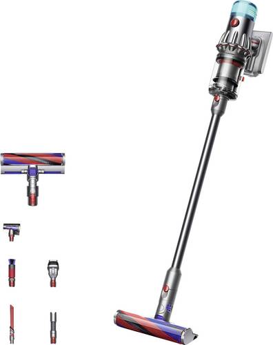 Dyson V12 Origin Nickel 492711-01 Akku-Zyklon-Staubsauger 230V Beutellos, inkl. Akku, inkl. Ladegerät, motorbetriebene Saugbürste