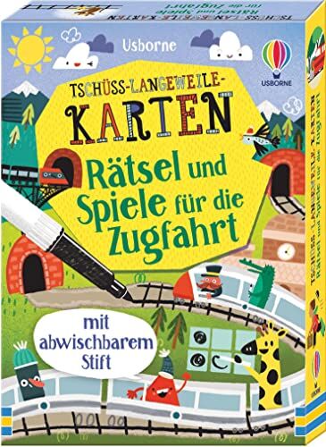 James Maclaine - Tschüss-Langeweile-Karten: Rätsel und Spiele für die Zugfahrt: mit abwischbarem Stift (Tschüss-Langeweile-Reihe) - Preis vom 09.10.2026 07:28:09 h