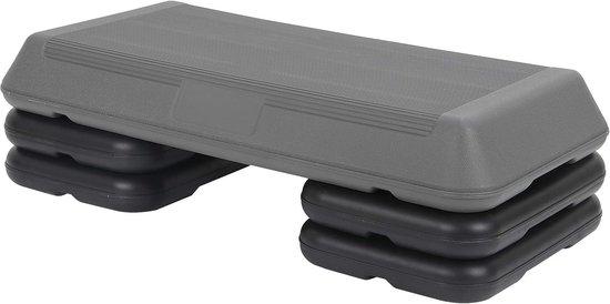 Famanu Aerobics Step Fitnessplattform - Verstellbare Höhe - 71 cm - Grau