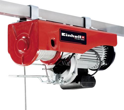 Einhell 2255160 Elektrischer Seilhebezug Tragfähigkeit (mit Umlenkrolle) 999kg Tragfähigkeit (ohne Umlenkrolle) 500kg