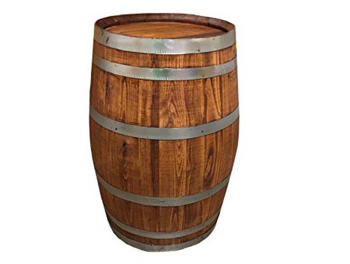 150 Liter Holzfass, neues Fass, Weinfass aus Kastanienholz vom Holzfass Baron (geölt,geschlossen)