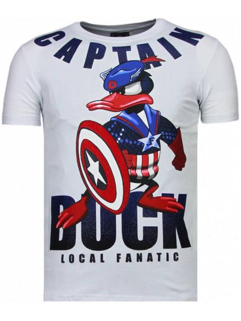 Local Fanatic Captain duck rhinestone t-shirt
