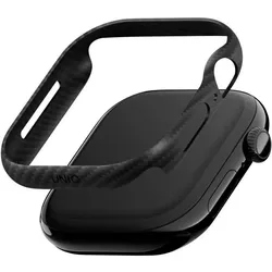 Uniq Case Keva Verge for Apple Watch Series 10 / 11 46mm black, Smartwatch Zubehör, Schwarz