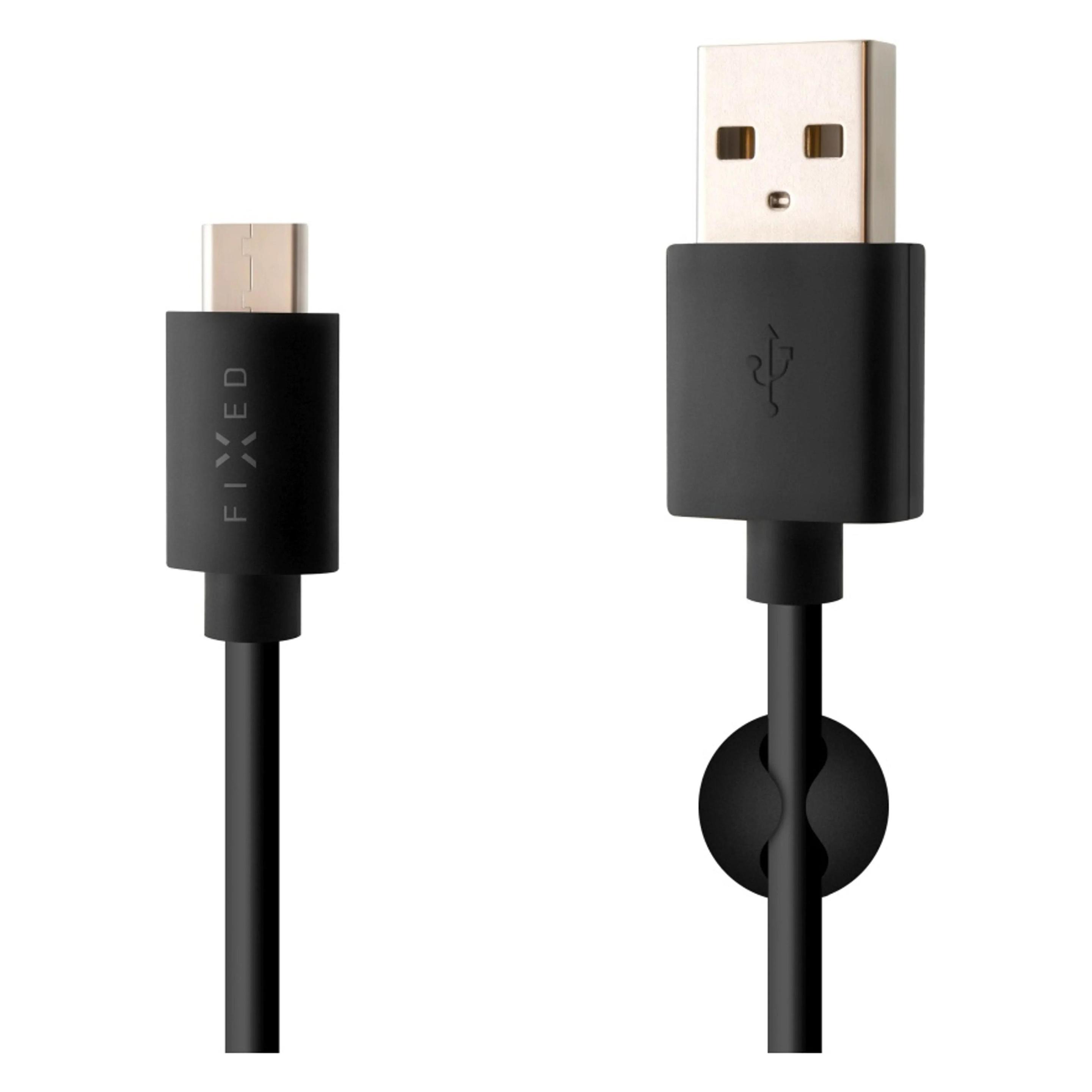 Fixed USB-Kabel USB-A - USB-C 1 m Schwarz (FIXD-UC-BK) (1 m, USB 2.0) (FIXD-UC-BK)