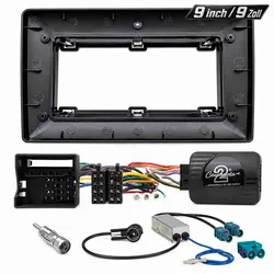 VW Jetta Golf 9 Zoll Radioblende mit Lenkradadapter
