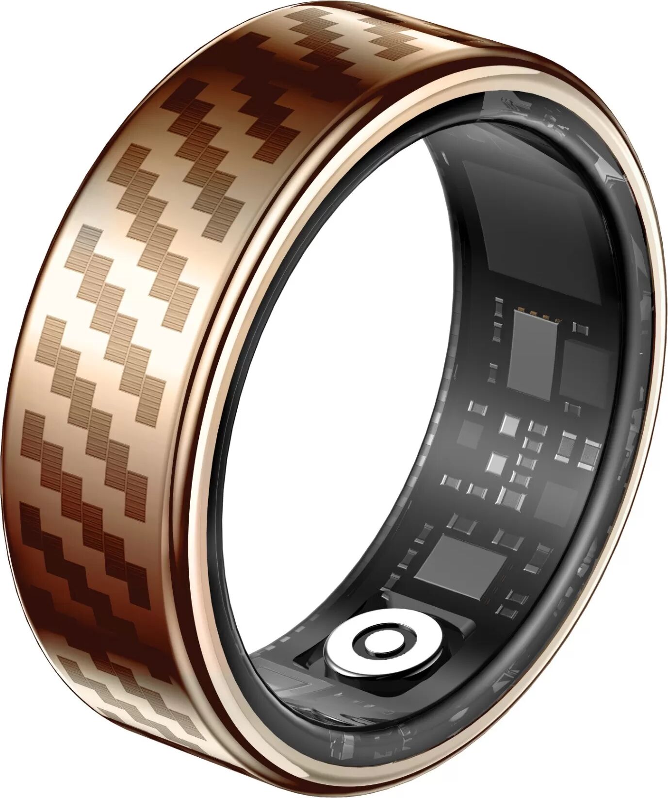 INF RWFIT Smart Ring: 50M Wasserdicht, Herzfrequenz-, Schlafüberwachung, Fitness-Tracker Roségold 10