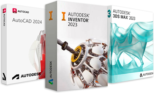 Autodesk-Paketti, Joka Sisältää Autocadin, Inventorin Ja 3ds Maxin