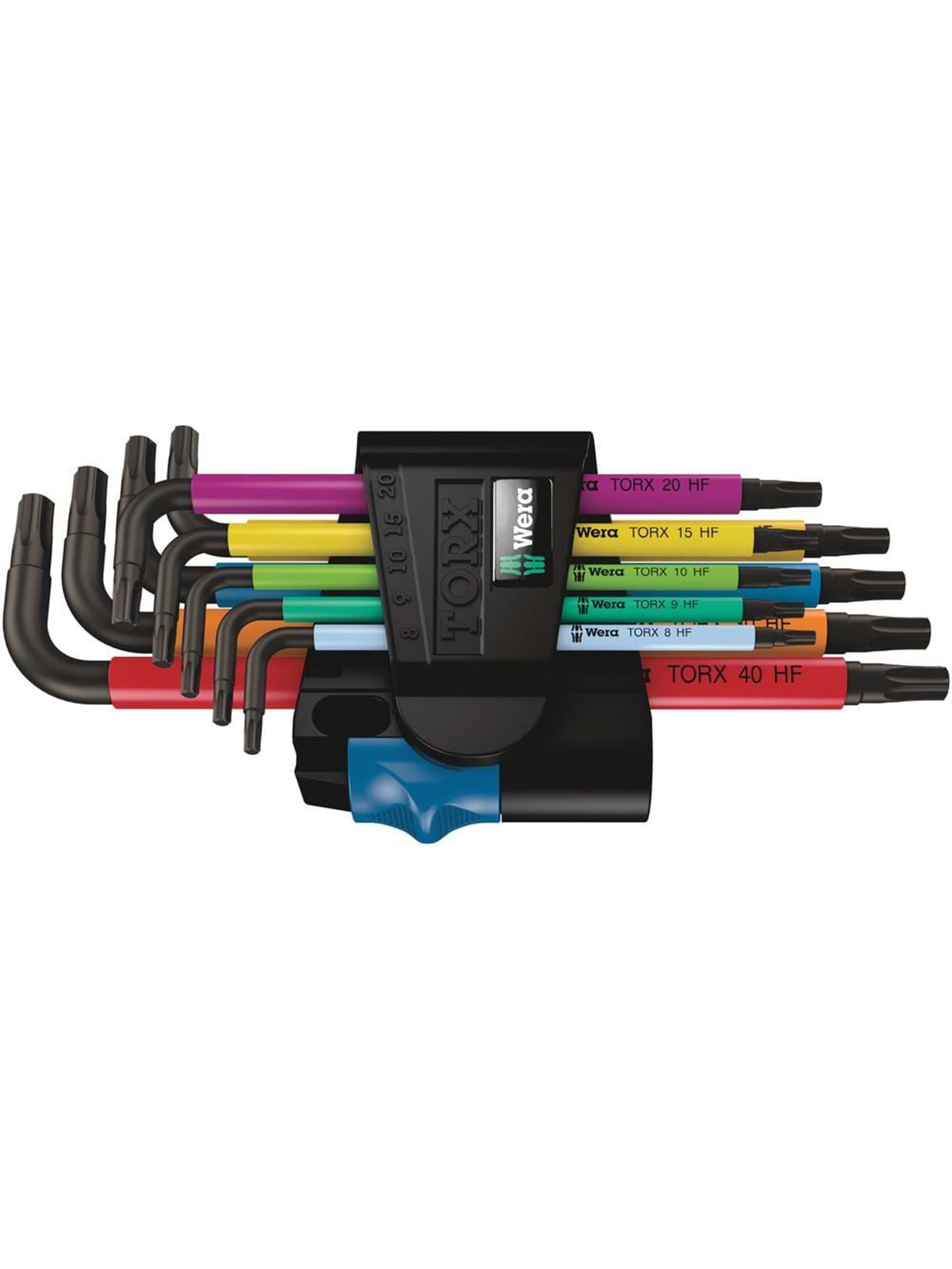 Wera 967 SL/9 TORX HF Multicolour Winkelschlüsselsatz mit Haltefunktion, 9-teilig