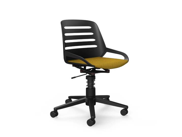 AERIS NUMO TASK Sitzbezug Stoff Cura - Bürostuhl Schwarz/Gelb