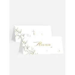 Tischkarten Konfirmation selbst gestalten mit Spruch und Fotos im Onlinedesigner bei Meine-Kartenmanufaktur.de