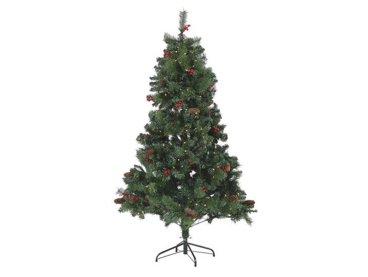Beliani Weihnachtsbaum 180 cm Grün Jacinto, Kunststoff, 180 cm, Dekoration, Weihnachtsdekoration, Christbäume & Zubehör