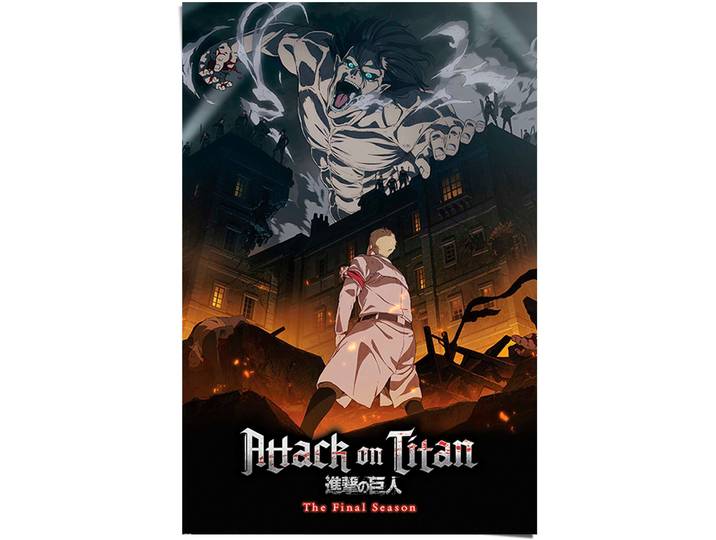 Poster REINDERS Attack on Titan S4 - eren onslaught , bunt (farbe bild(er): bunt), B:61cm H:91,5cm T:0,1cm, Papier, Bilder, Poster