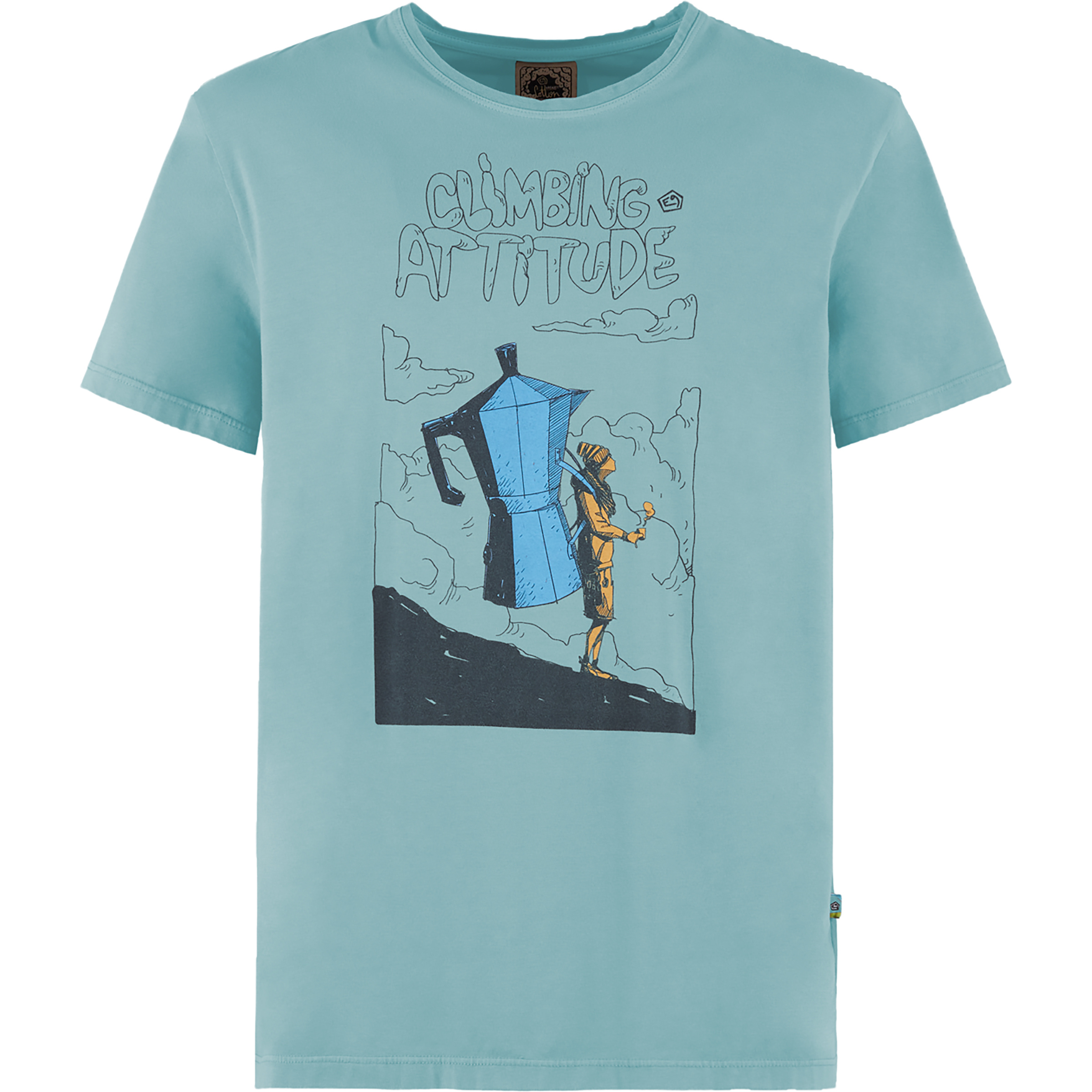 E9 Atti Herren T-Shirts tuerkis Größe M Sportklettern | Alpinklettern | Bouldern Hautfreundlich
