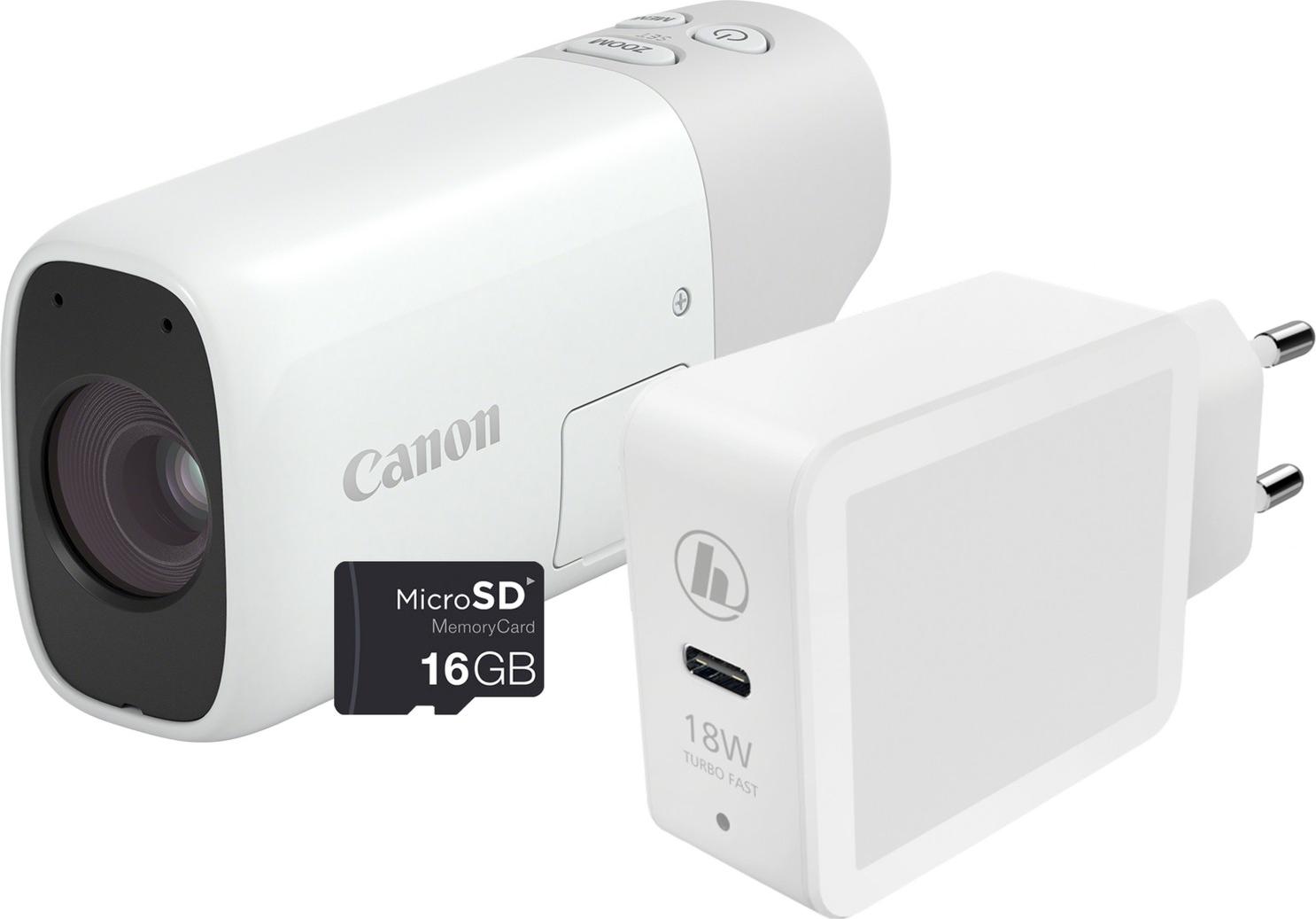 Canon PowerShot ZOOM kompakte Telezoom-Kamera im Spektiv-Stil Basis Kit, Weiß, 12,1 MP, 4000 x 3000 Pixel, 1/3", CMOS, Full HD, Weiß