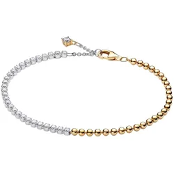 Pandora 564820C01 Damenarmband Zweifarbig Kugeln & Tennisband, 16 cm