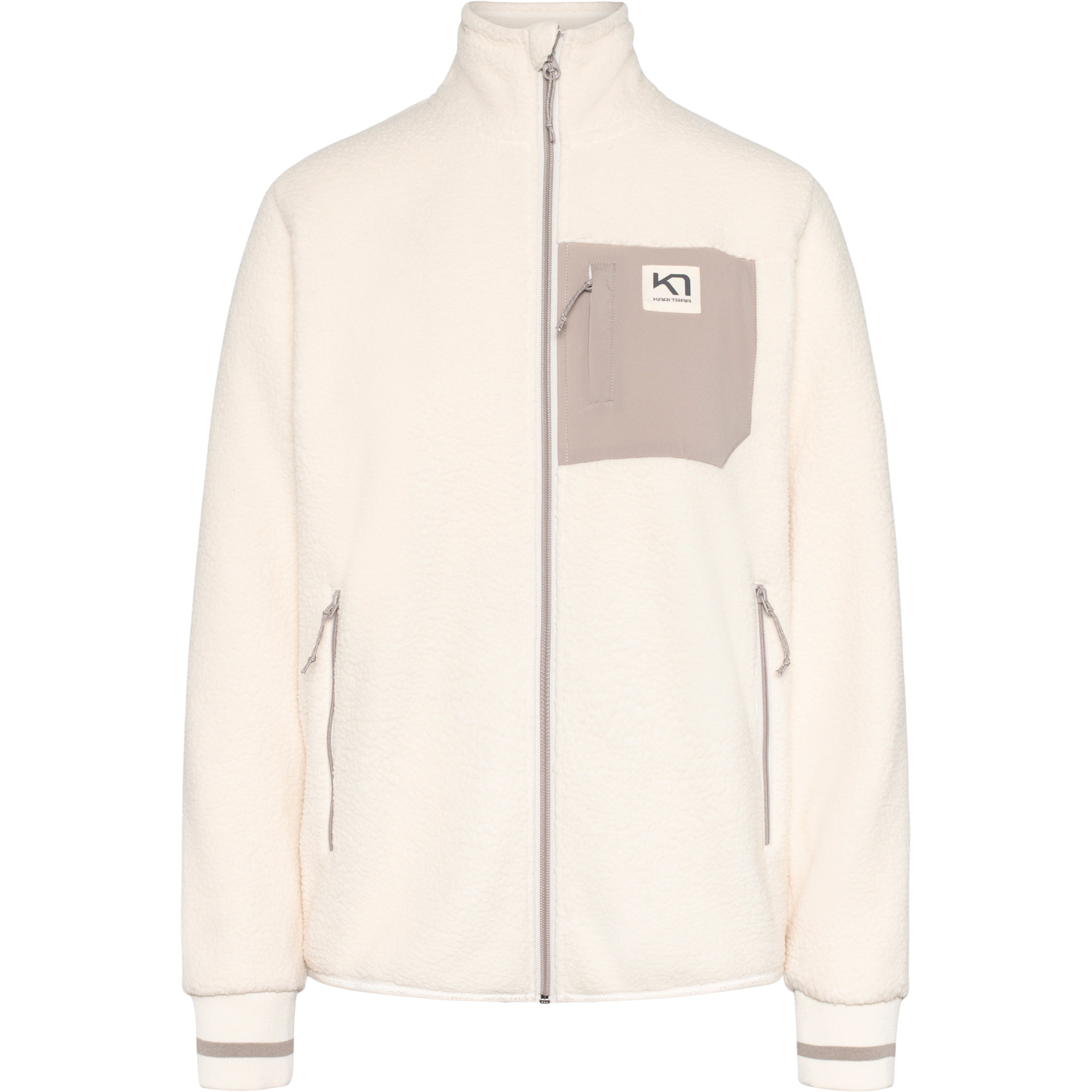 Kari Traa Rothe Damen Fleecejacke beige Größe S Trekking Atmungsaktiv