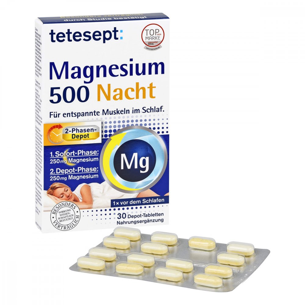 Merz Consumer Care GmbH Tetesept Magnesium 500 Nacht Tabletten 13166699