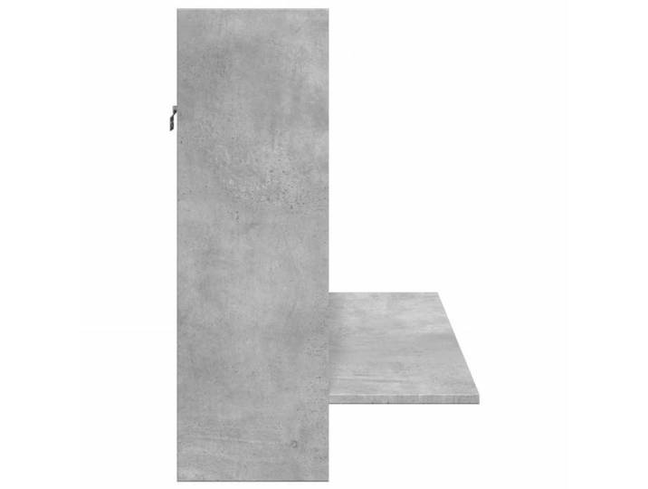 Bureau mural gris béton 105x48x75 cm bois d'ingénierie_2 ans garantie_28568
