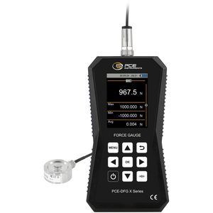 PCE Kraftmessgerät DFG 1K XF, digital, 1000 N, Druckkraft, Speicher, USB-C