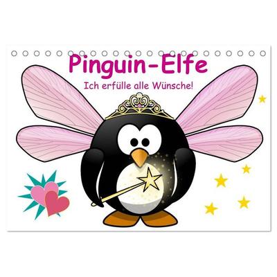 Pinguin-Elfe (Tischkalender 2027 DIN A5 quer), CALVENDO Monatskalender