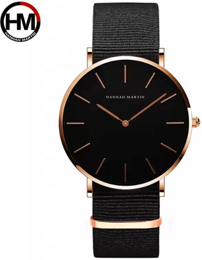 Inspire Essentials Rose Gold Leather Quartz Watch For Men And Women c
