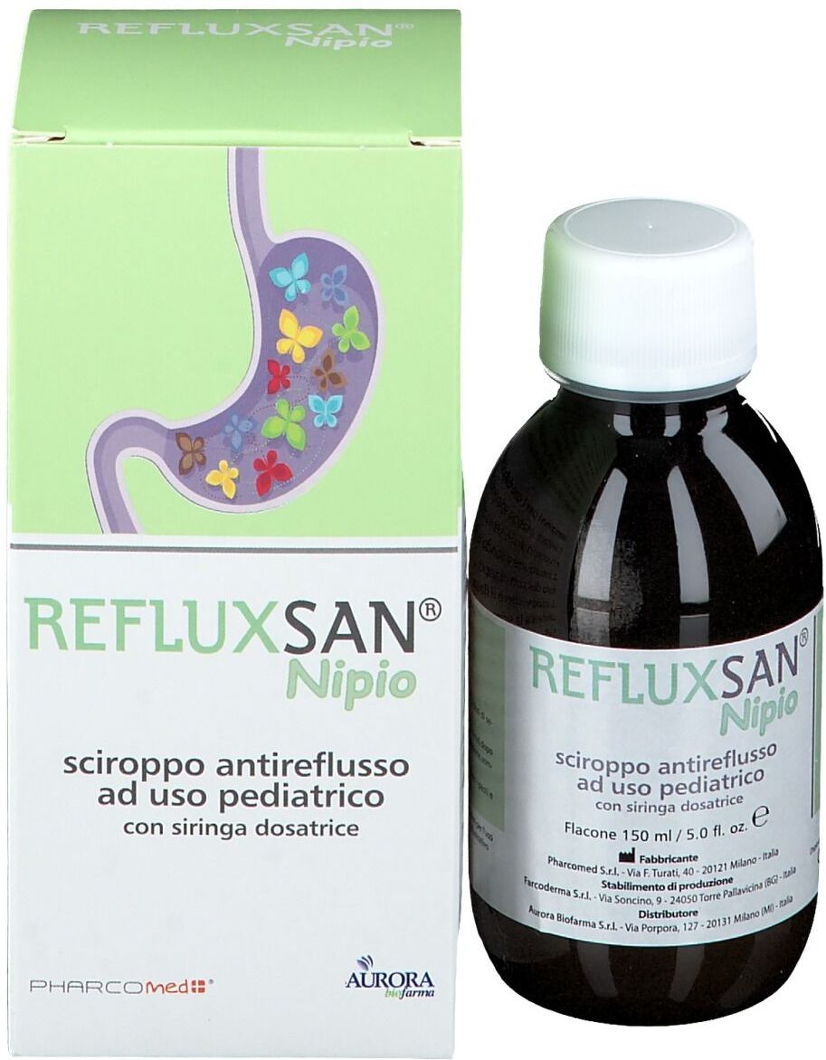 AURORA BIOFARMA Srl Refluxsan Nipio, Sciroppo Antireflusso Pediatrico, 150 ml