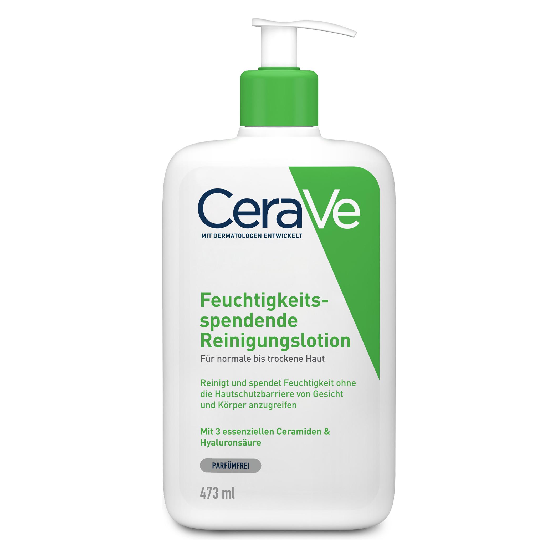 CeraVe Feuchtigkeitsspendende Reinigungslotion (Reinigungslotion, 473 ml) (044060)