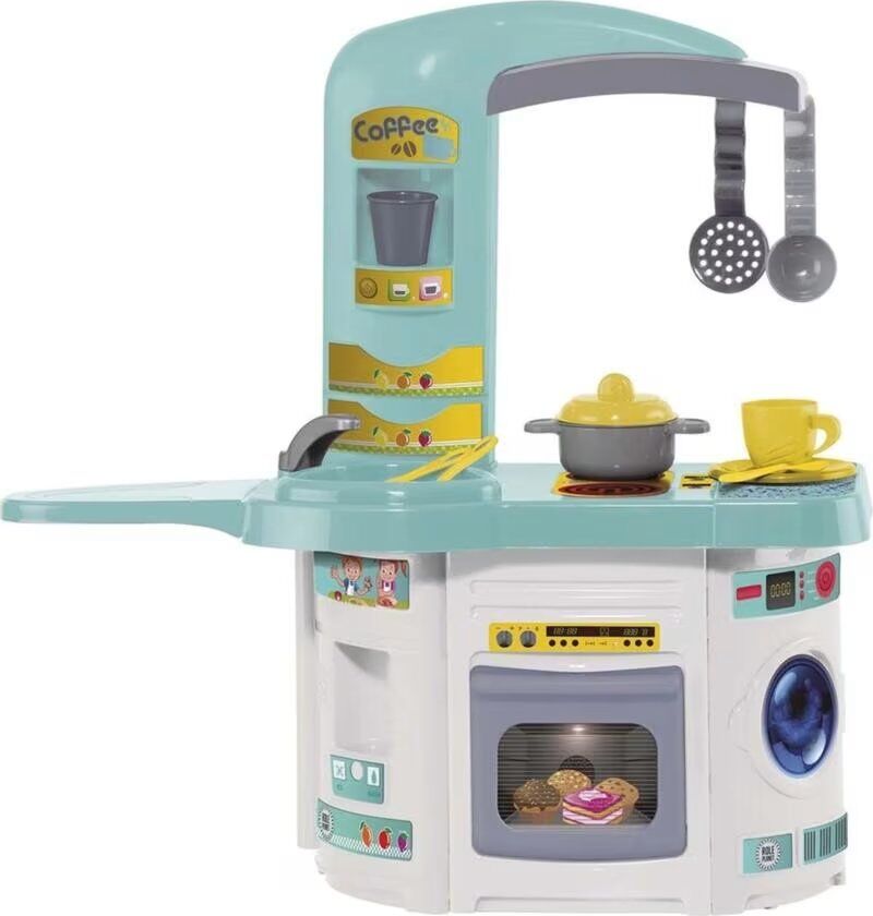 Cocina Infantil Interactiva Azul Toy Planet 67x65x27cms Niño