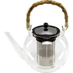 bodum ASSAM BAMBOO 1.5 Liter Teebereiter Transparent, Schwarz, Bambus 1765215
