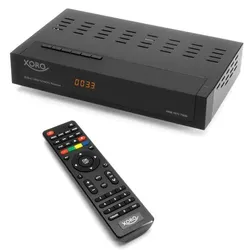 XORO HRM 7670 TWIN Full HD HEVC DVB-T/T2/C Combo Receiver USB 2.0 Mediaplayer PVR Ready Timeshift 2 Empfangsteile 5V für aktive Antennen zuschaltbar